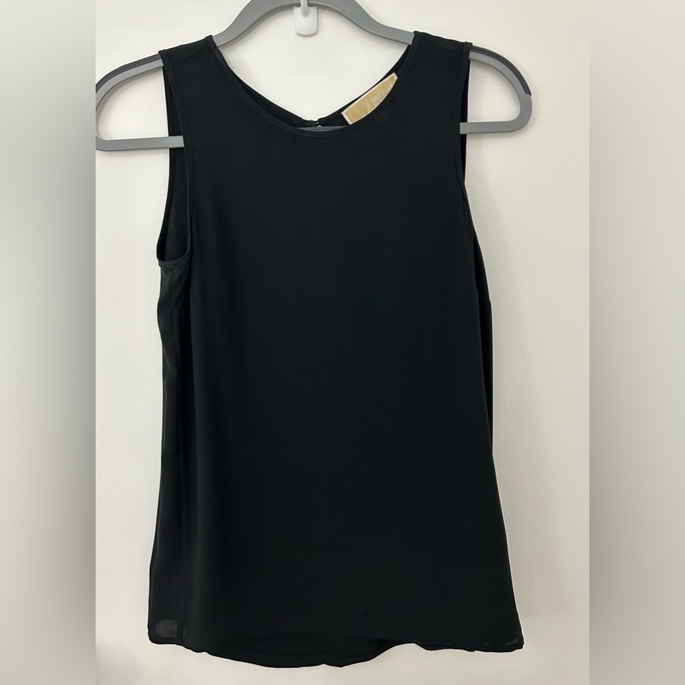 Michael Kors Black Silk Top